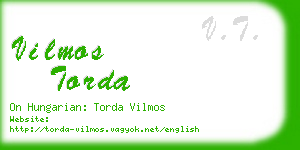 vilmos torda business card